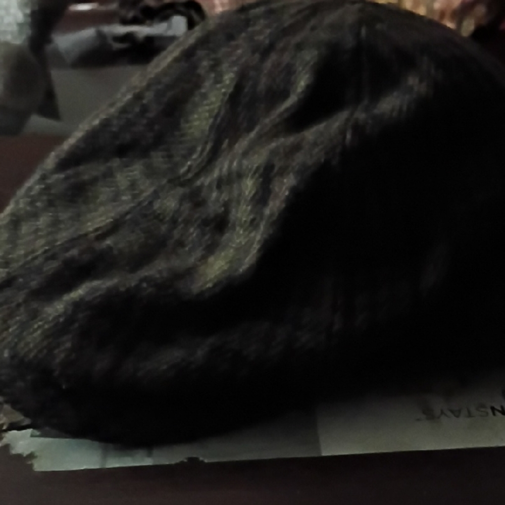 Stetson Plaid Flat Cap - Brown and Black
